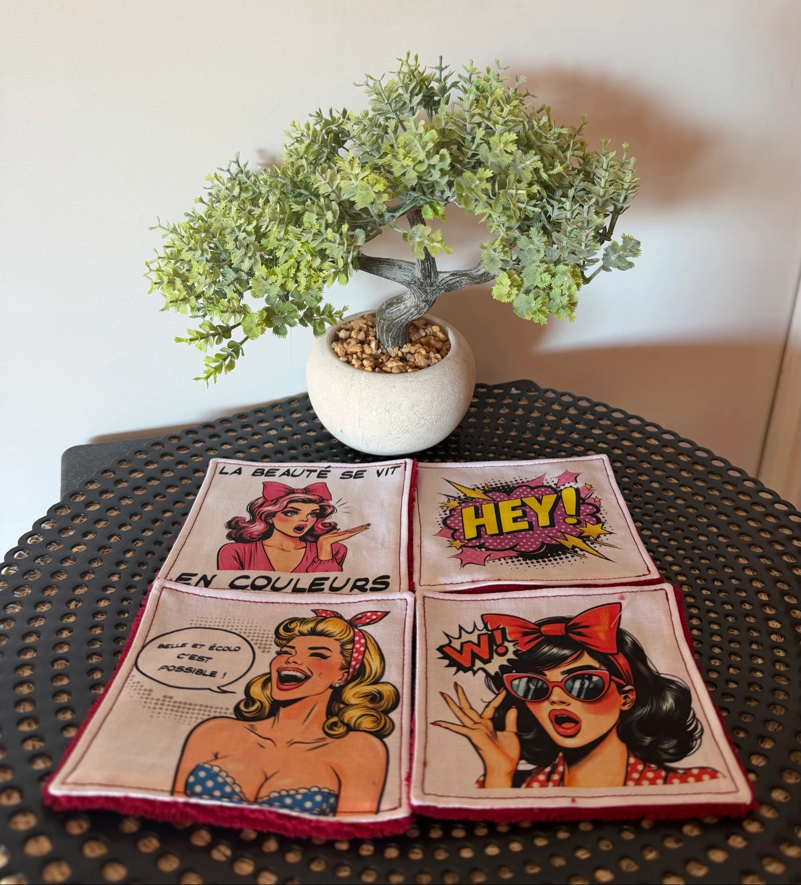 Lingetes pop art bordô – photo 2